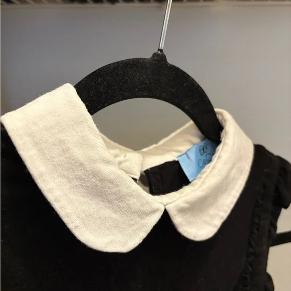 CeCe Ruffle Detail White Collar Top - Picture 8 of 8